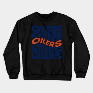 twist of oilers Crewneck Sweatshirt